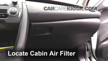 2016 Honda Civic LX 2.0L 4 Cyl. Sedan Filtro de aire (interior) Control